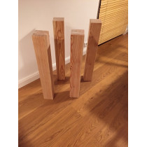 Tischbein, Tischfuß, 4er Set Lärche, rustikal, hochwertig verleimt 70cm 6/6